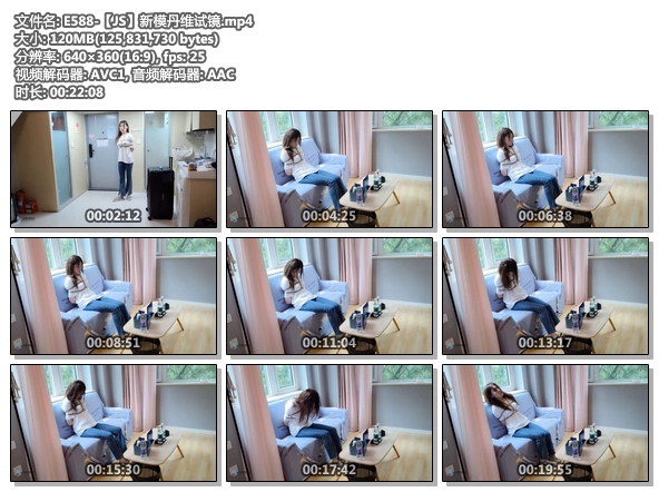 E588-【JS】新模丹维试镜