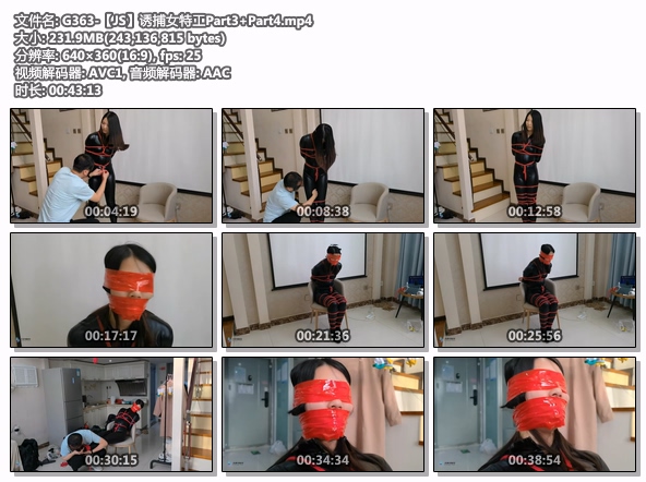 G363-【JS】诱捕女特工Part3+Part4
