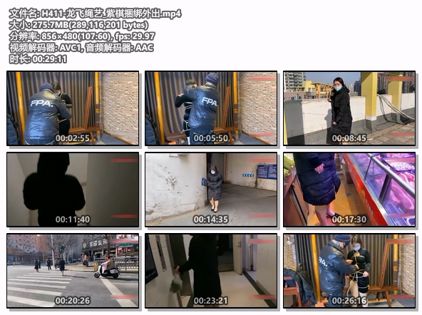 H411-龙飞绳艺_紫棋捆绑外出